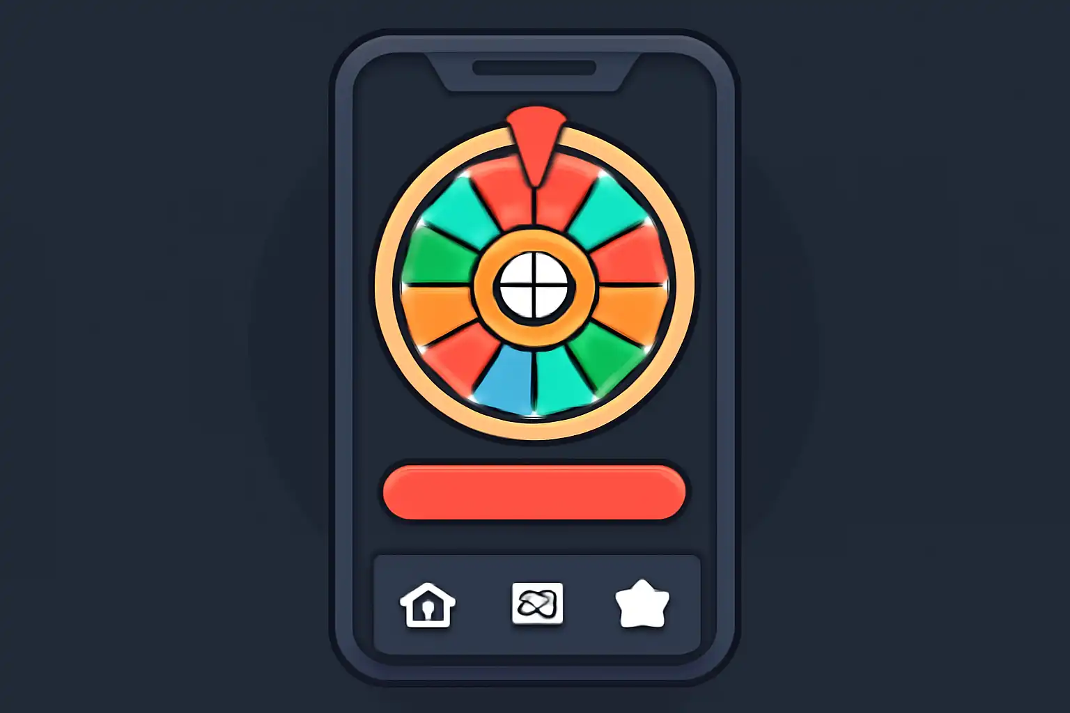 Detail screen: monopoly live bonus, mobile-first UI mockup, dark theme