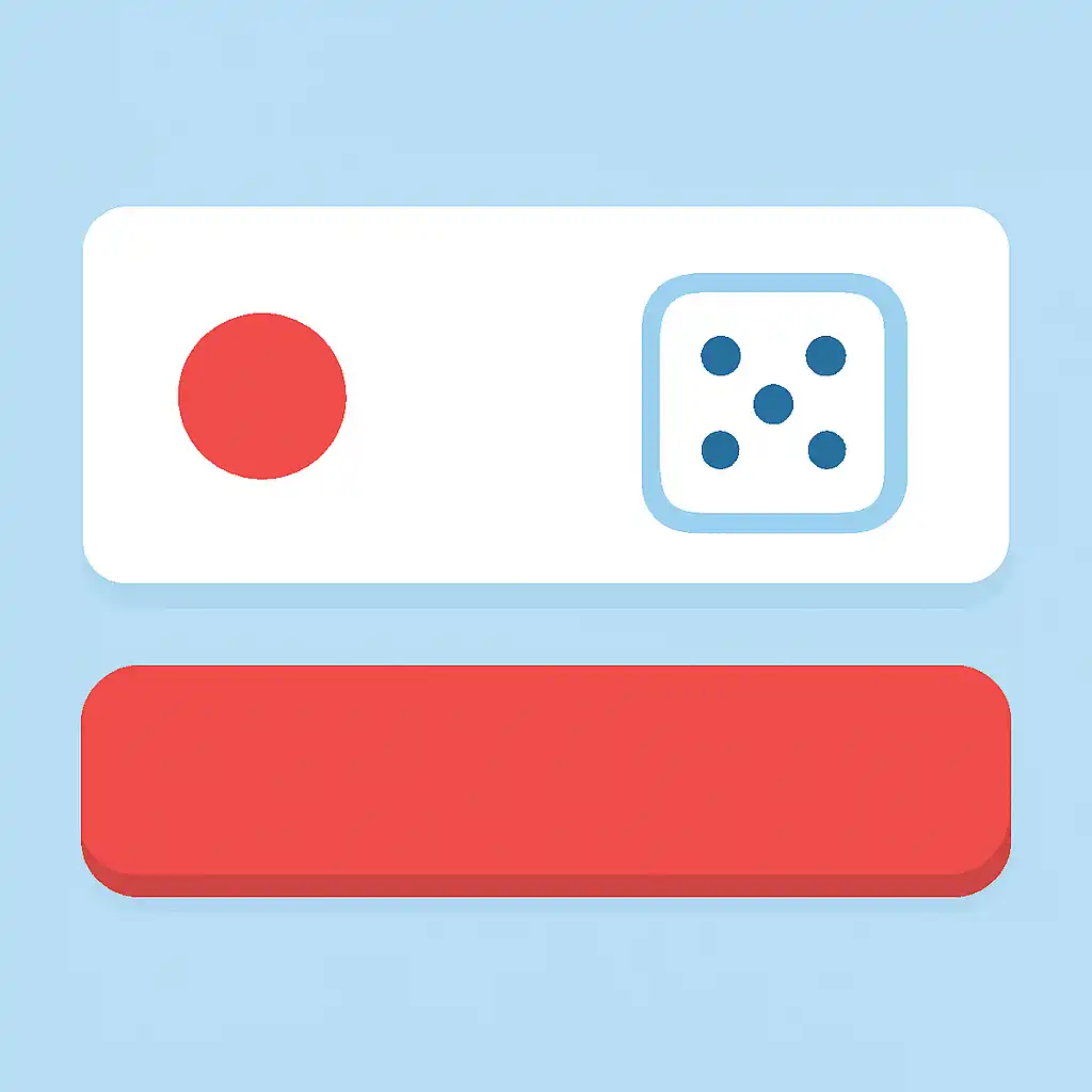 Close-up of button or form field for monopoly live odds